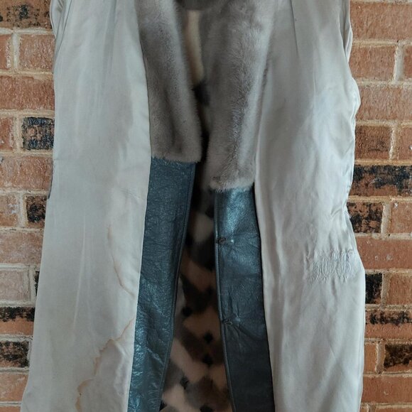 Vintage Jay-Lennad Patchwork Mink/Leather 3/4 Coat - AS-IS - Picture 10 of 13